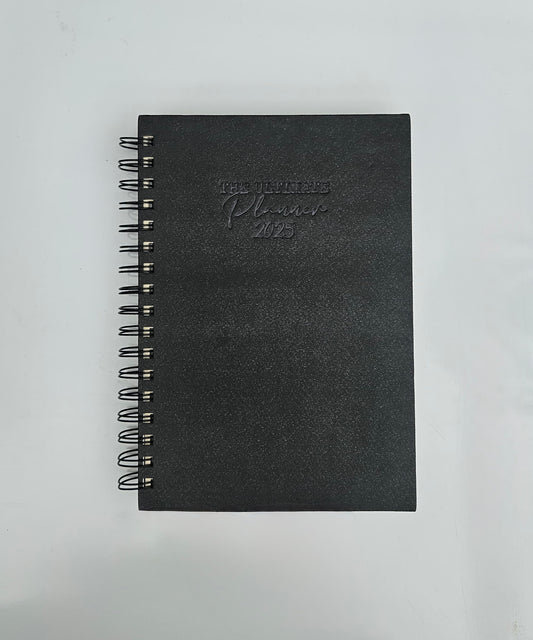 The Ultimate Planner 2025 - Charcoal Black